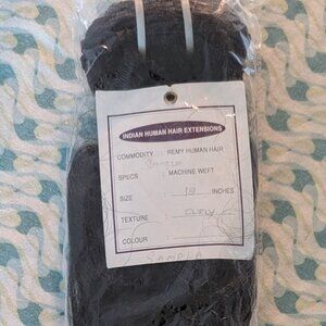 One Indian Remy Human Hair Extension Machine Weft Straight 18" 110g Dark Brown